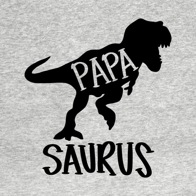 Papa Saurus dinosaur t-shirt by Chenstudio